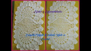 CarpetaTapete Ovalada Tejida a Crochet [upl. by Anihpled]