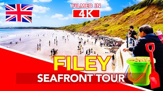 FILEY  Promenade and Beach Tour of Filey Yorkshire England [upl. by Ecneitap]