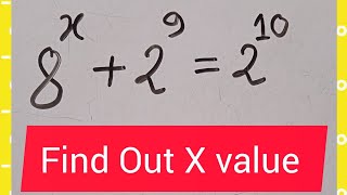 An Easy Exponent Math questionFind Out X value Math for everyone [upl. by Anelat]