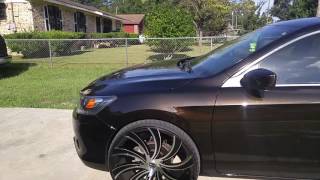 True gritt customs black pearl paint job honda accord on 24s [upl. by Uzial]