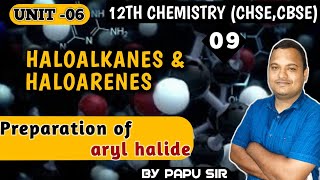 preparation of aryl halide  organic chemistry class 12th [upl. by Enatan]