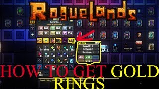 HOW TO GET GOLD  LEGENDARY RINGS  roguelands [upl. by Attolrahc]