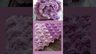 Bernat Baby Blanket Yarn Dappled Easy Lilac Fade chunky Crochet Pattern crochet crocheting [upl. by Drarreg]