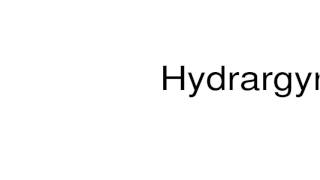 How to pronounce Hydrargyrum [upl. by Meng]