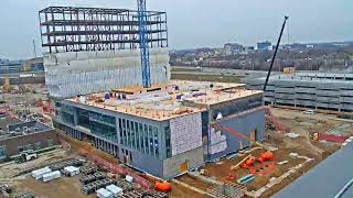 Construction Timelapse at the Medical Education and Research Building Nov 2022 through Nov 2024 [upl. by Anayit]