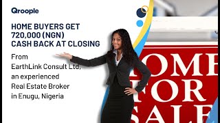 Home buyers get 720000 NGN cash back from EarthLink Consult Ltd in Enugu Nigeria [upl. by Ecitsuj77]