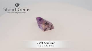 72ct Ametrine Pixel CutOpposed Bar Cut [upl. by Tartaglia]