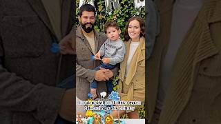 baruk ozcivit and Fahriya evcen celebrating sons birthday dirilişertuğrul osmanbey kurulusosman [upl. by Enyrehtac]