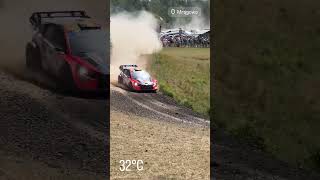 ☝️☝️NEUVILLE Attacking Gravel  WRC Orlen Rally Poland [upl. by Zakaria]