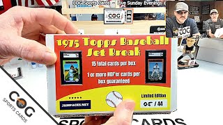 1975 Topps Baseball Cards Set Break Box MidWeek Video 230428 [upl. by Turnbull]