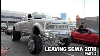 Leaving SEMA 2018 Part 2  15 Min of vehicles [upl. by Uile]