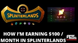 HOW I’M EARNING 100MONTH IN SPLINTERLANDS [upl. by Dee258]