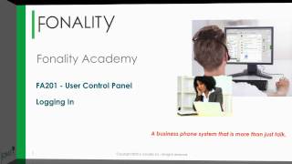 Fonality  Control Panel  Logging In [upl. by Nosmas]