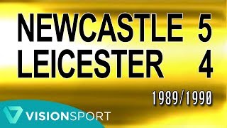 RETRO MATCH Newcastle United 54 Leicester City 1989 [upl. by Werdma]