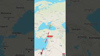 Distance between Suez to Moscow Russia moscowregion aviation ukrainerussiaborder automobile kyi [upl. by Levey15]