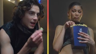 Zendaya and Timothée Chalamets Sexy Popcorn Ad SHOCKS Fans [upl. by Lamrouex647]