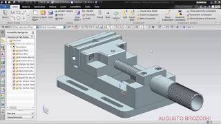 Bench Vise Clamping Complete Morsa Completa NX Siemens [upl. by Ttezzil]