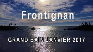 1er Grand Bain de lannée à Frontignan 2017 [upl. by Jobie]