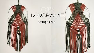 DIY MACRAME tutorial  Attrape rêve en macramé [upl. by Aikcir2]