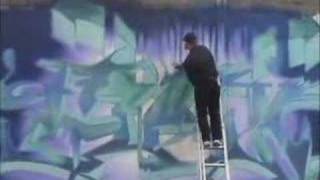 Graffiti Wildstyle Burner Mural [upl. by Kurland]