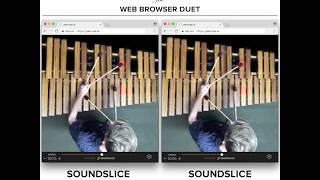 Steve Reichs quotPiano Phasequot for web browser duet [upl. by Eidurt]