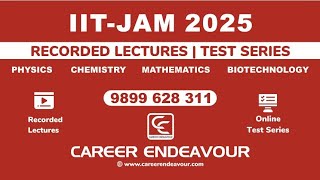 IIT JAM Online Course and Recorded Lectures  Career Endeavour [upl. by Eitnom863]