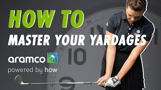 How to hit 27 different yardages with 3 clubs  Rachel Drummond in the Powered by How Studio [upl. by Neyuq331]