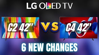 Which to Buy LG 42quot TVs OLED EVO C2 vs C4  Sidebyside Comparison [upl. by Ynnohj]