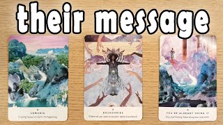 WHAT THEY WANT YOU TO KNOW THEIR MESSAGE PICK A CARD TIMELESS TAROT READING [upl. by Glantz81]