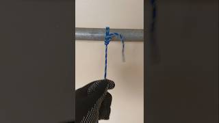 CLOVE HITCH amp 2 HALF HITCHES howtotie shortvideo shorts knottying [upl. by Naashar425]