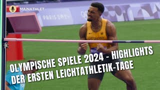 Olympische Spiele 2024  Highlights der ersten LeichtathletikTage [upl. by Redvers]