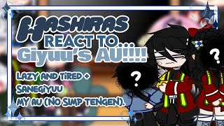 Hashiras react to Giyuu’s AU SANEGIYUU TW‼️ BL00D🩸 My AU‼️ [upl. by Yecniuq]