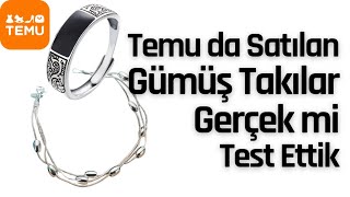 Temu dan Aldığım 925 Gümüş Takılar Gerçek mi Test Ettim  Evde Gümüş Takı Testi Nasıl Yapılır [upl. by Brower440]