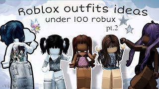 Roblox outfits ideas under 100 robux  TikTok compilations [upl. by Sarilda]