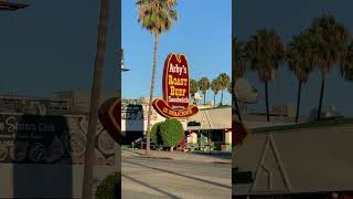 Arbys Roast Beef Restaurant Neon Sign Los Angeles California [upl. by Ahtebbat]