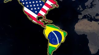 North America vs South America   HOI4  Timelapse [upl. by Yong]