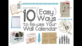 10 Ways to Recycle your Old Calendar [upl. by Prior]