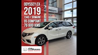 Honda Odyssey EX 2019 chez Villeneuve Honda de Joliette [upl. by Ettezel]