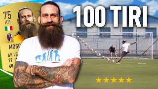 🎯⚽️ 100 TIRI CHALLENGE DAVIDE MOSCARDELLI SERIE A  Quanti Goal Segnerà su 100 tiri [upl. by Stouffer]