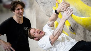 PewDiePie learns new climbing skills [upl. by Atteuqaj687]