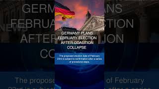 Germany plans February election after coalition collapse [upl. by Riobard]