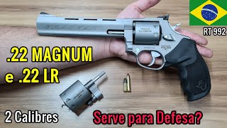 Revólver 22 Magnum Serve para Defesa Teste e Opinião  RT 992 também é 22 LR de 65quot e 9 T [upl. by Nizam]