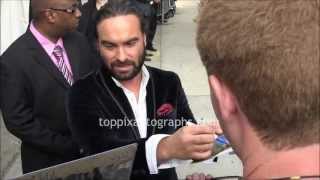 Johnny Galecki  Signing Autographs at the CBS Upfront Party in NYC [upl. by Aem287]