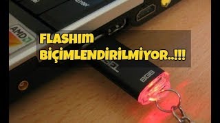 Flashımı usb bellek Biçimlendiremiyorum Flashım açılmıyor Flashı silemiyorum [upl. by Cuda76]