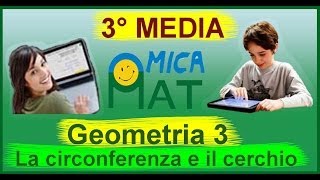 Videolezioni di geometria per la terza media  La circonferenza e il cerchio [upl. by Eberhart]