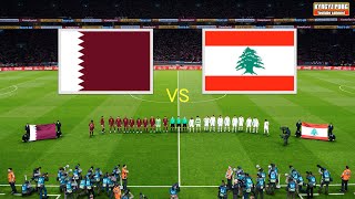 Qatar vs Lebanon  AFC Asian Cup 2023  Group A • قطر ضد لبنان • Full Match All Goals • PES Gameplay [upl. by Ynoble]