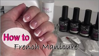 How to French manicure met Pink Gellac  beautynailsfunnl [upl. by Reed]