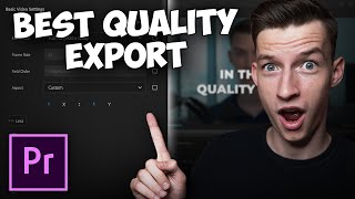 Adobe Premiere Pro 2023 How To Export 4K Video Highest Quality Settings [upl. by Ollecram]