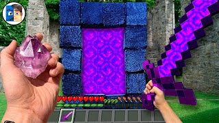 Minecraft in Real Life POV  REALISTIC NETHER PORTAL in Realistic Minecraft Real POV skreeper [upl. by Aydne15]