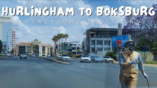 Driving from Hurlingham to Boksburg  Johannesburg  South Africa [upl. by Hairehcaz696]